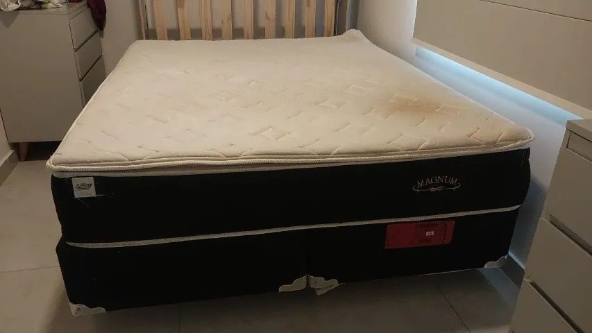Cama box King Plumatex Molas Ensacadas + base - Foto 2