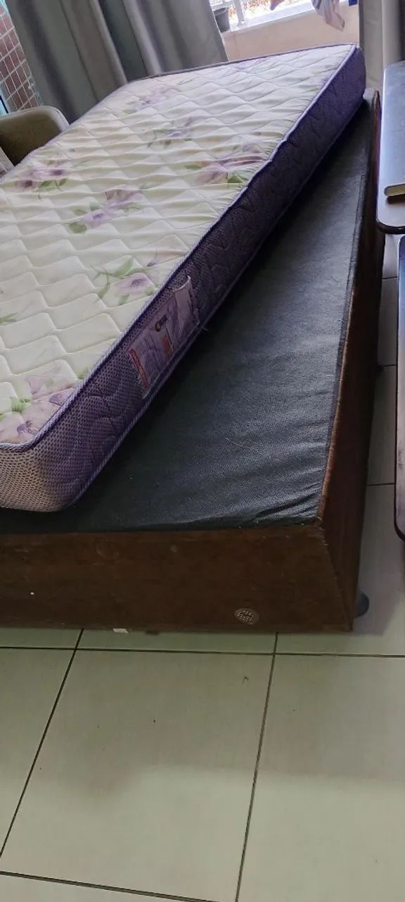 Vendo Cama box + Colchão Solteiro  - Foto 5