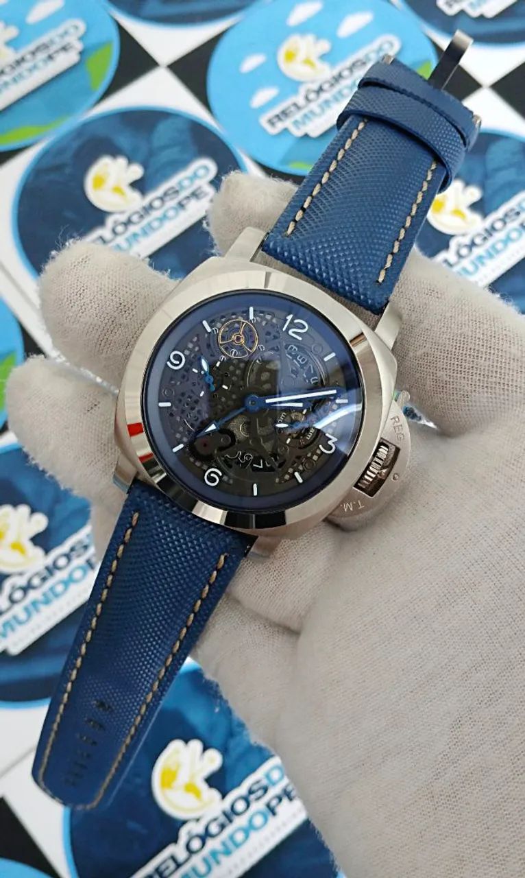 RELÓGIO PANERAI LUMINOR MARINA AUTOMÁTICO ESQUELETO  - Foto 2