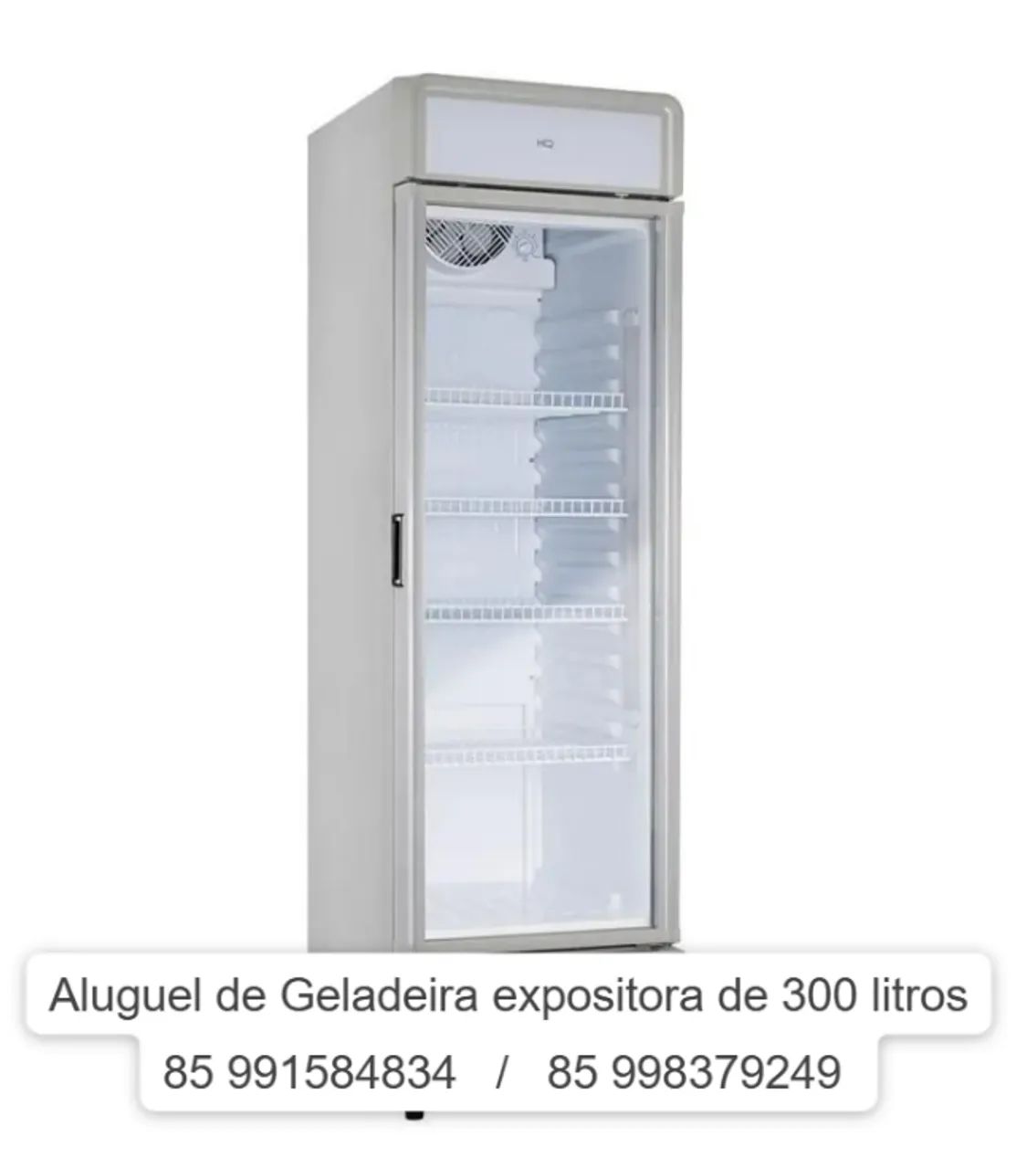 Aluguel de Geladeira expositora 300 litros branca