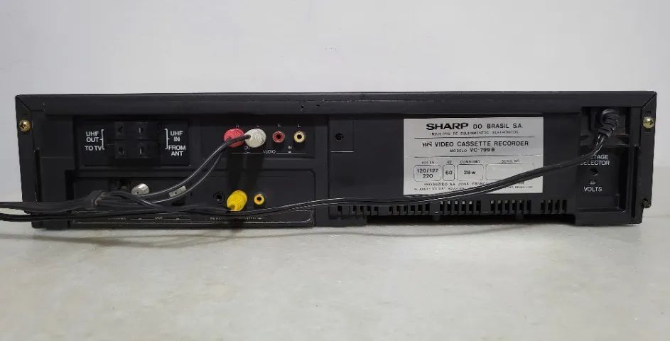 Video Cassete Sharp Vc-799b Stereo 4 Cabeças Raríssimo Preto - Foto 5