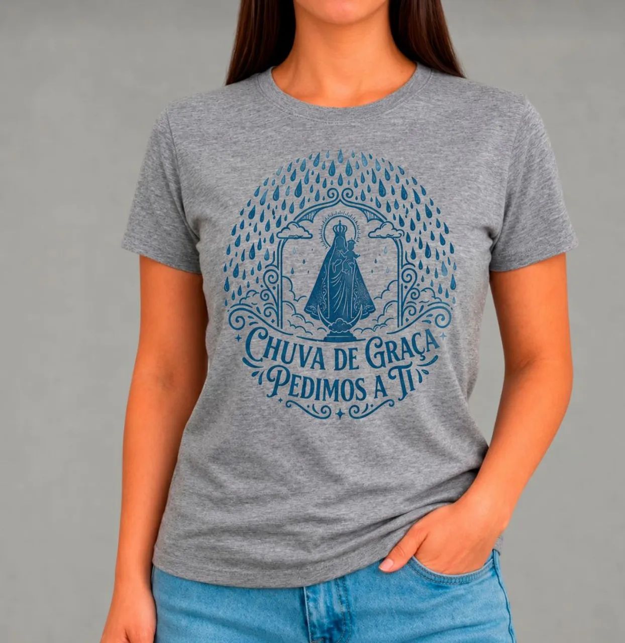 Camisa Católica Chuva de Graça - Foto 3