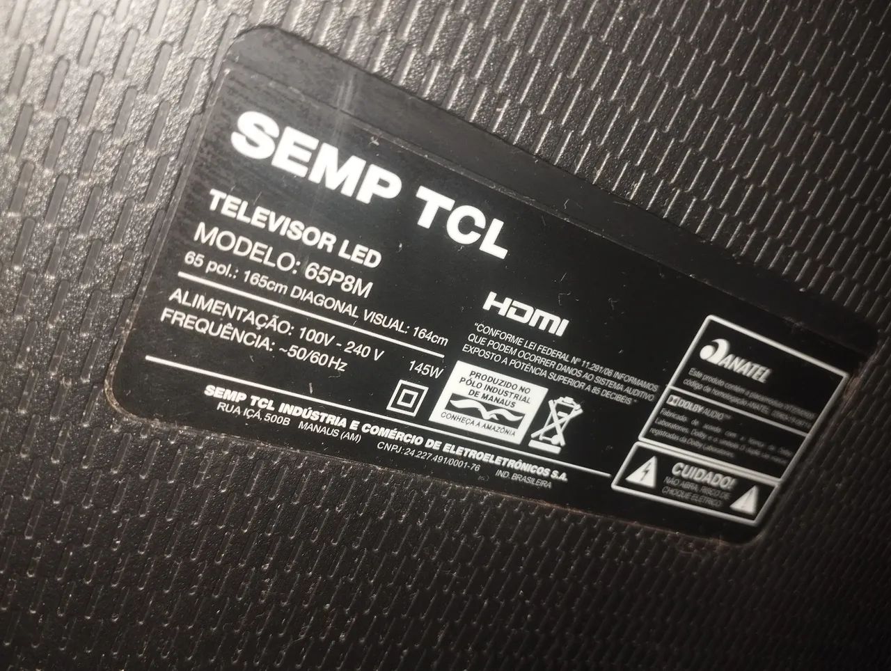 Tv 65 Tcl com defeito led queimado  - Foto 2