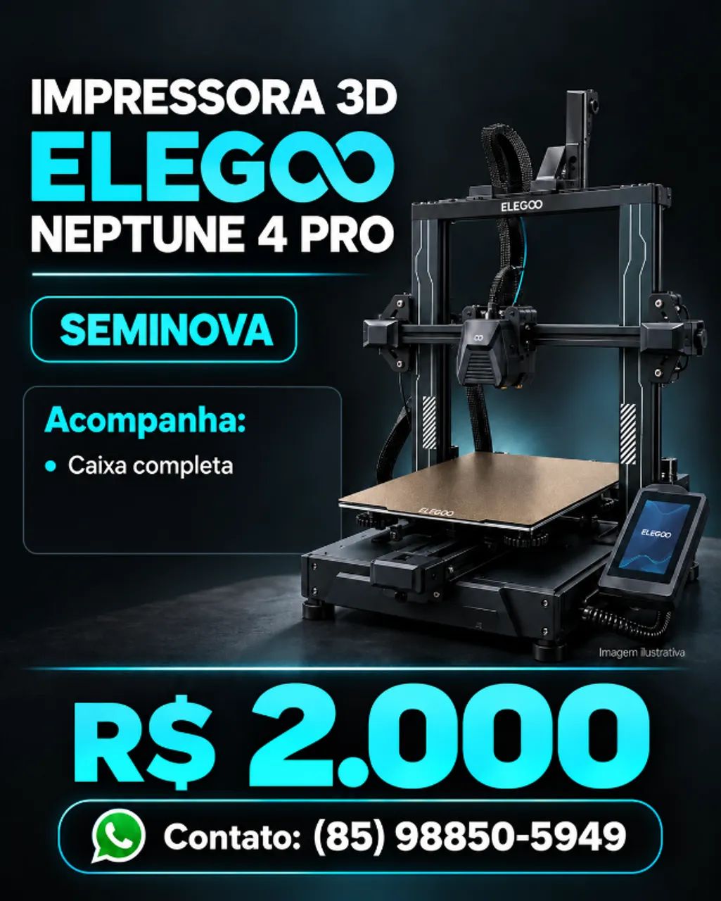 Impressora 3d Neptune 4 pro