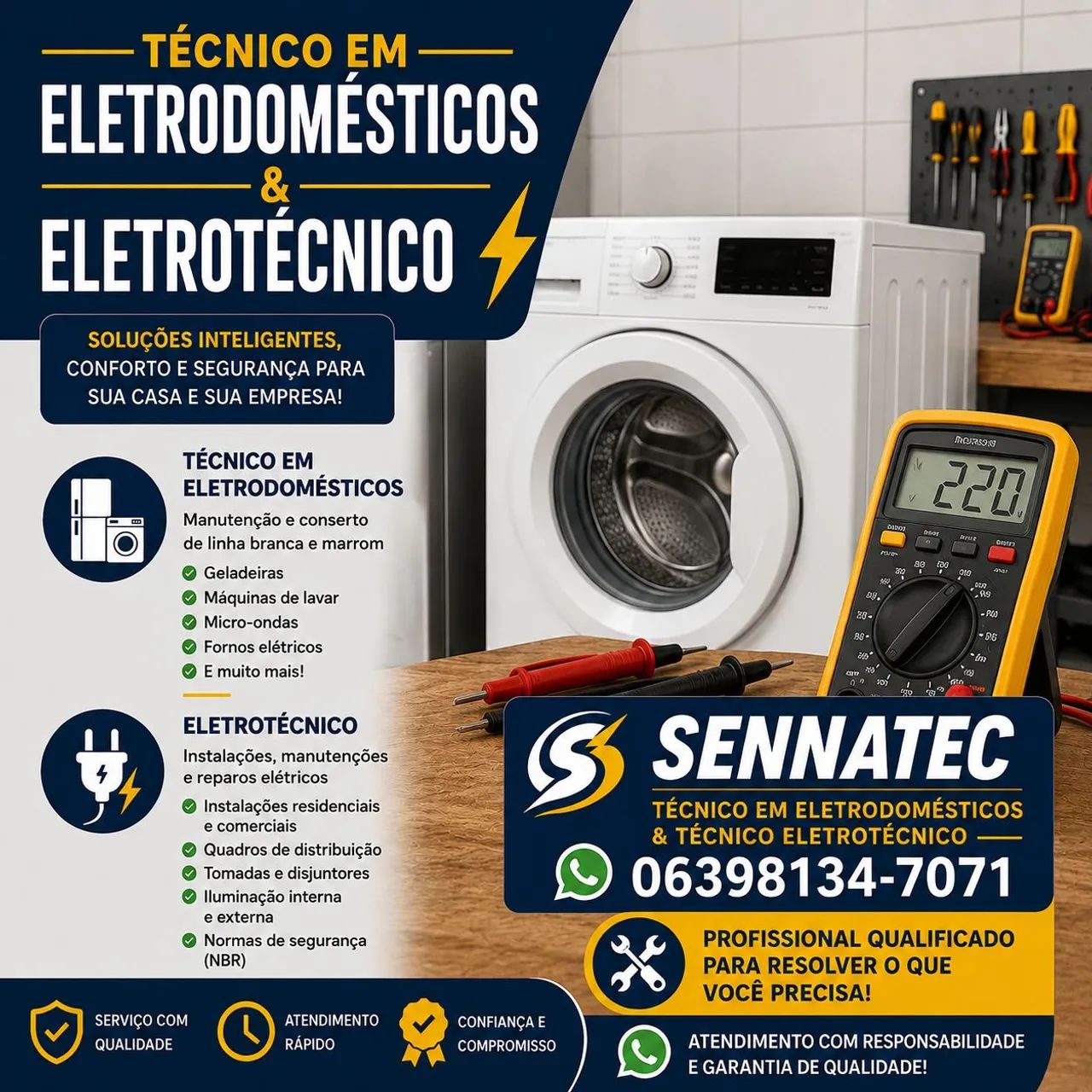 Técnico em máquina de lavar, maquina lava e seca, lavadoras  - Foto 3