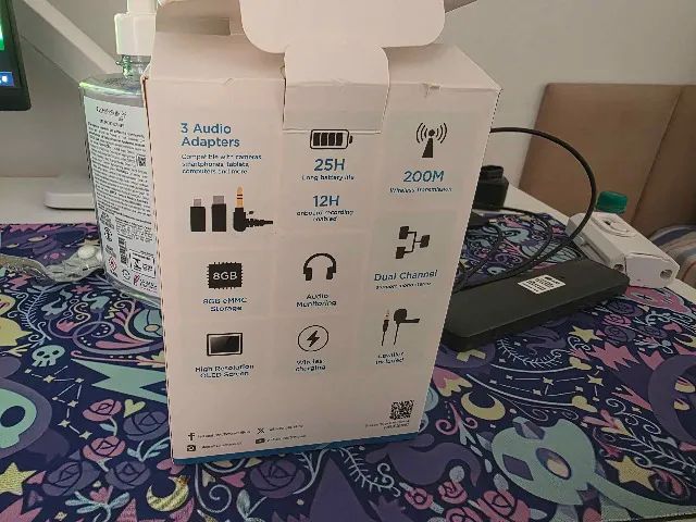 Boyamic Microfone Lapela Duplo E Gravador All-in-one Sem Fio - Foto 3