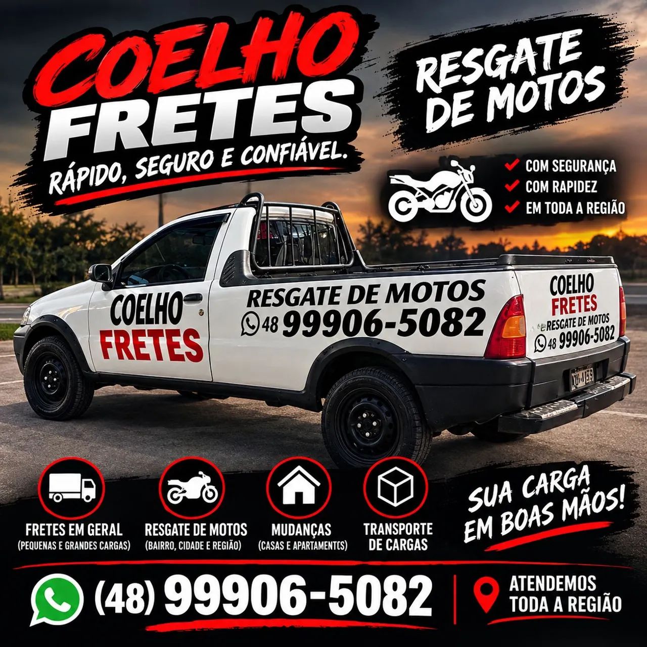Fretes e resgate de motos . 