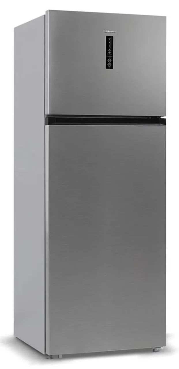 Geladeira Frost Free Duplex 411L Slim Inox MIDEA Nova