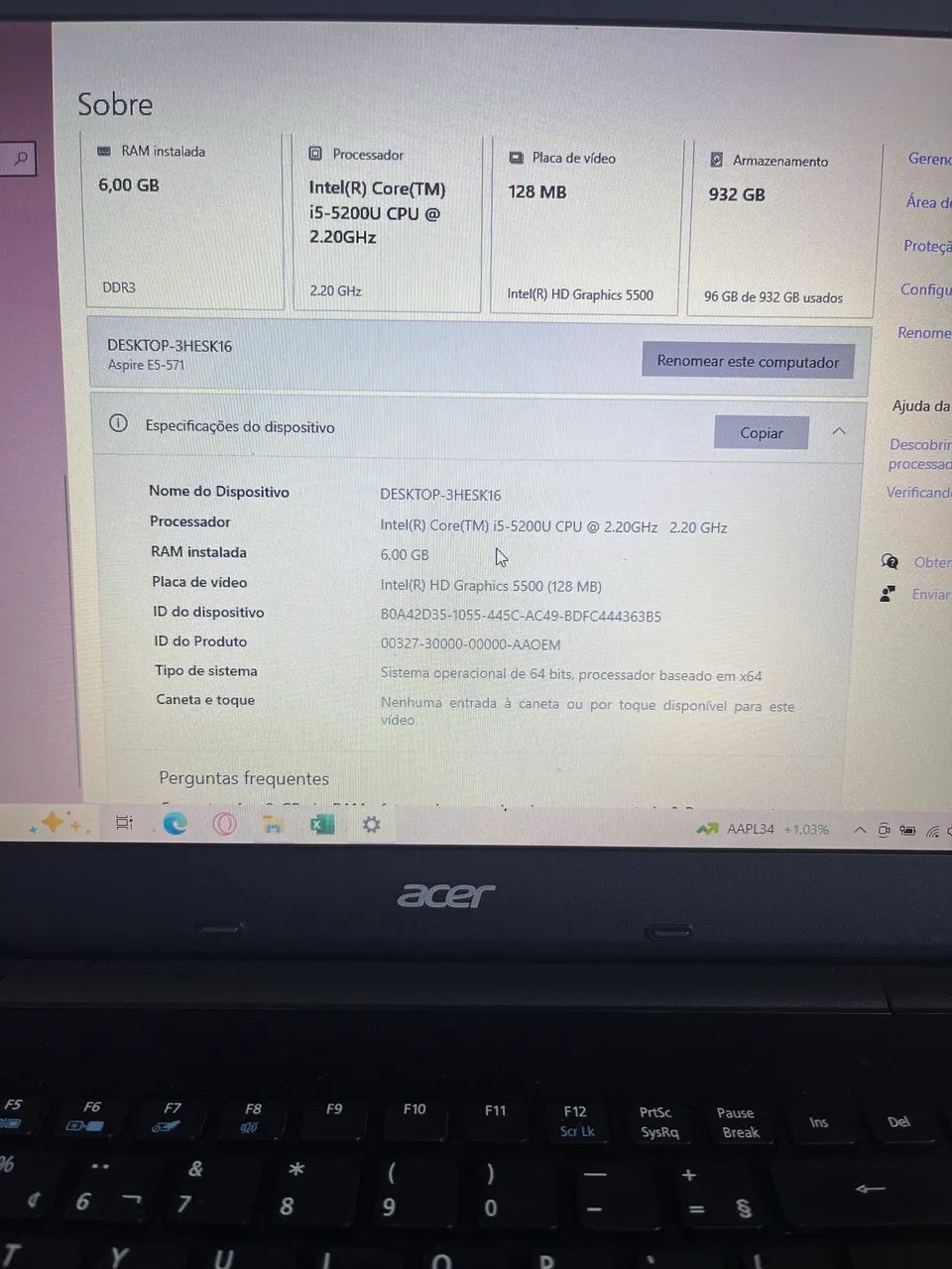Notebook Acer