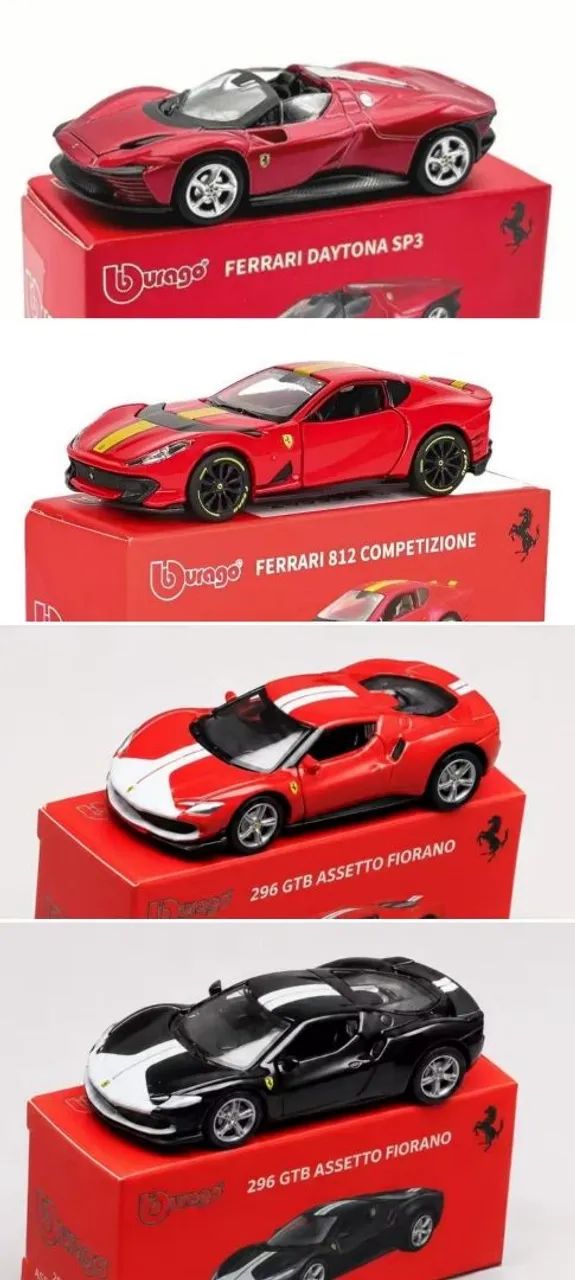 Combo 2 (duas) Miniaturas 1:64 Ferrari , Dodge Challenger Mustang ou BMW tamanho Hotwheels - Foto 4
