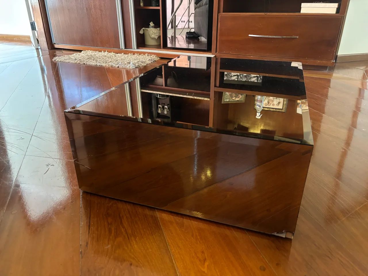 Mesa de centro espelhada bronze - Foto 4