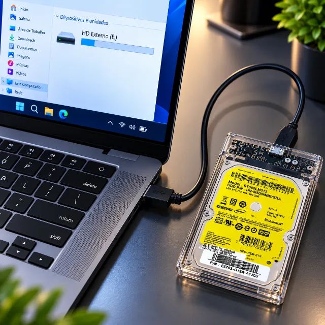 HD Externo Samsung 500GB USB 3.0 - Pronto para Uso - Armazenamento