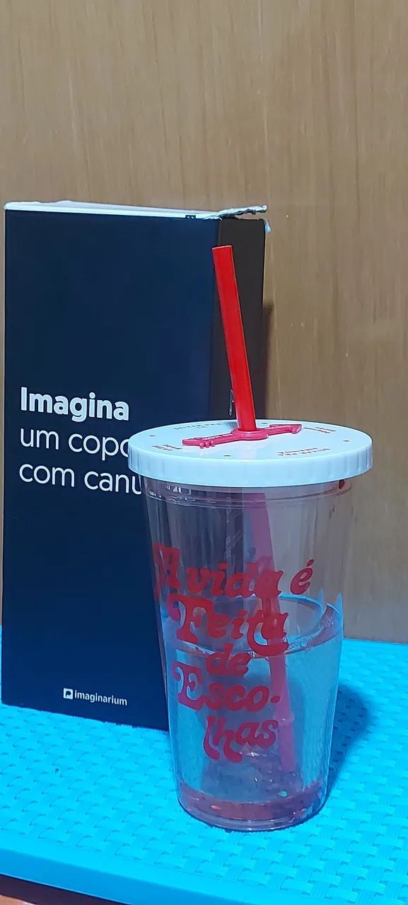 Copo com canudo - Imaginarium