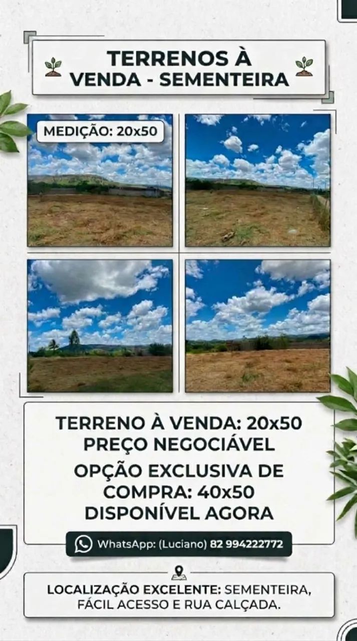 Terrenos em União dos Palmares
