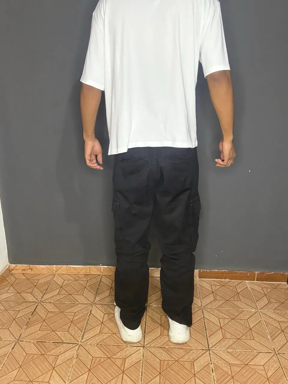Calça Cargo Masculina Preta  - Foto 4