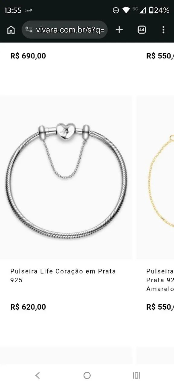 Pulseira VIVARA p berloques - Foto 2