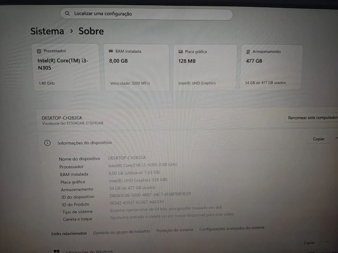 Notebook i3 12°geração 8gb ssd nvme 512 gb  - Foto 3