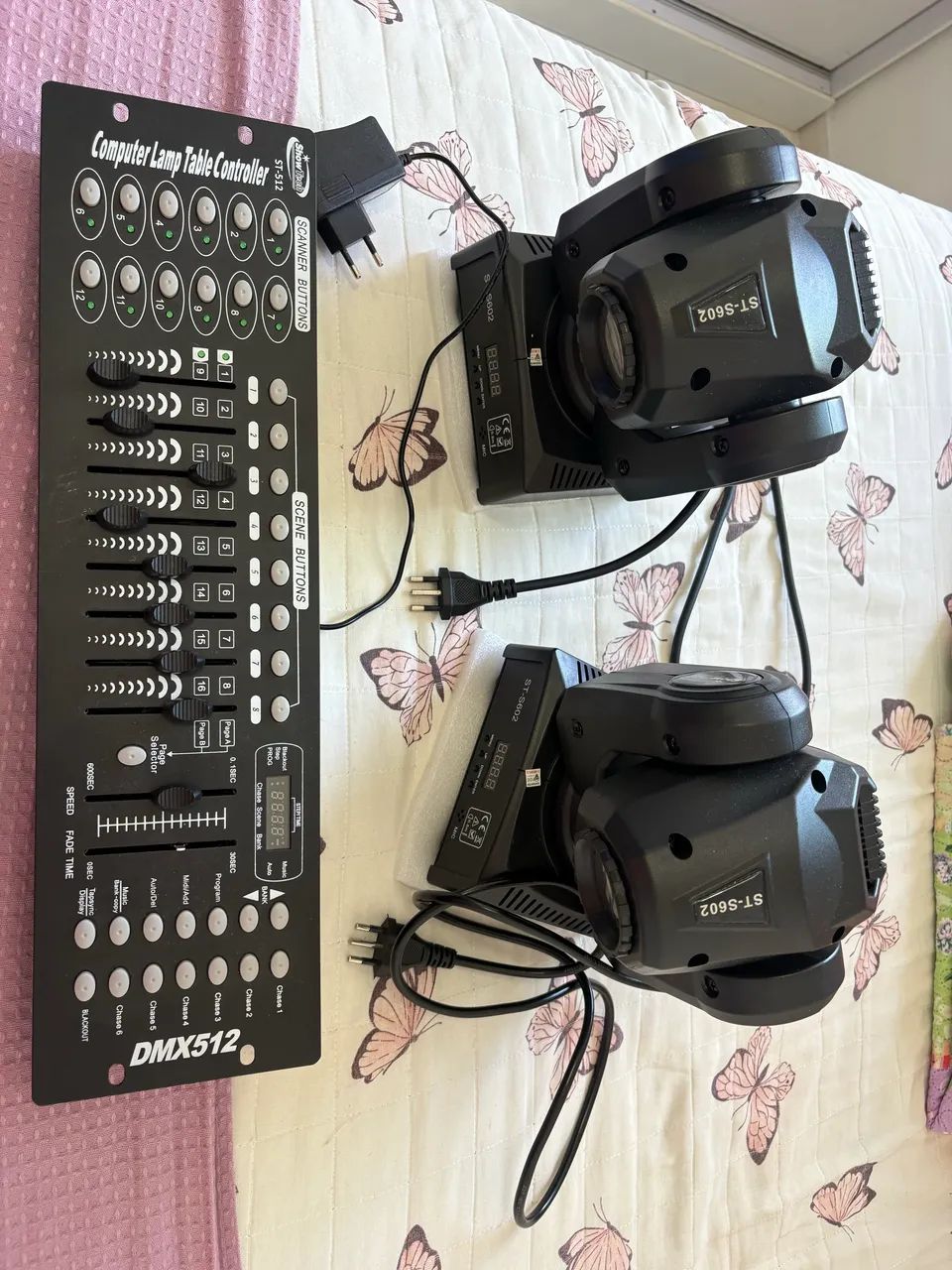 Showtech mini moving head spot ST-S602 + mesa ST-512 - Foto 3