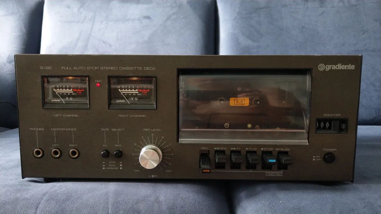 Tape deck S95 Gradiente - revisado, cabeça nova