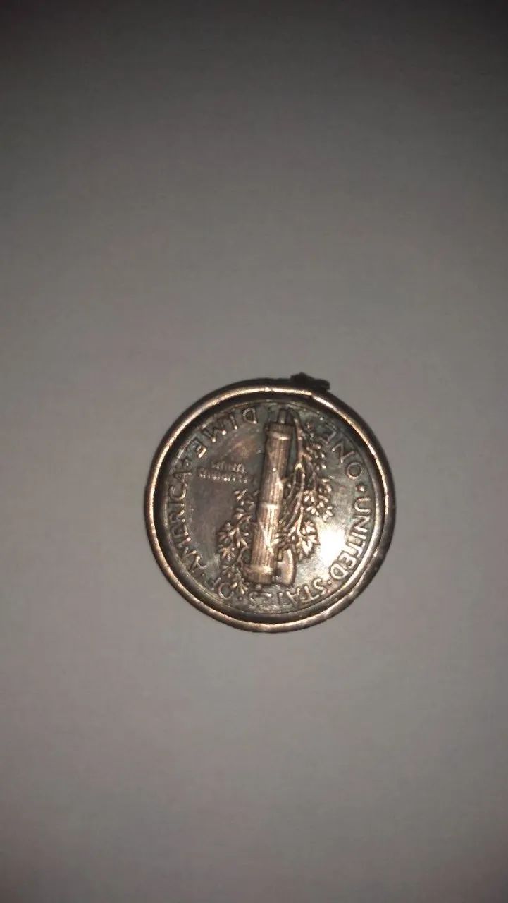 Moeda One Dime, Ano-1942-90% prata 