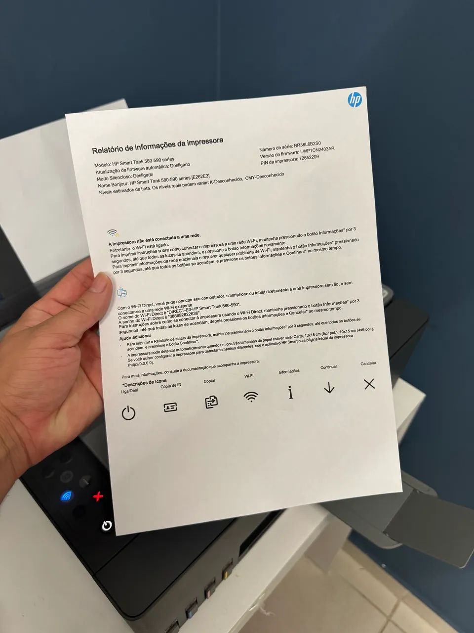 HP Smart Tank 581 Wi-Fi Multifuncional + Tinta Original Extra - Foto 5