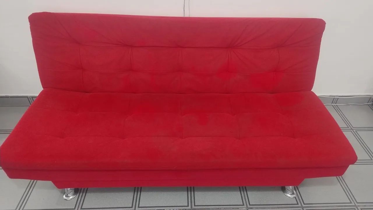 Sofá-Cama Reclinável Vermelho - Conforto, Praticidade e Estilo! - Foto 3