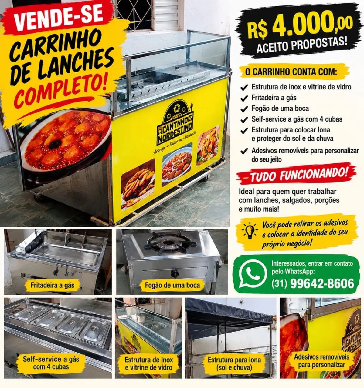 Carrinho de acarajé