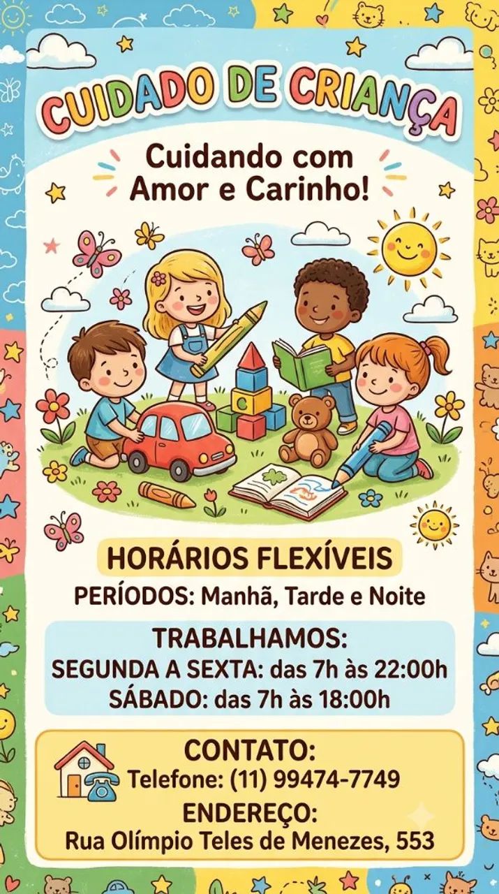 Cuida-se de criança babá 