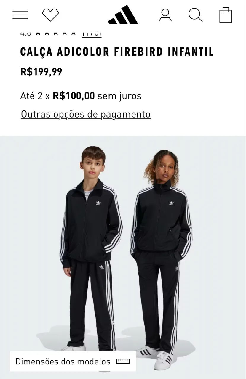 Calça adidas original preta  - Foto 3
