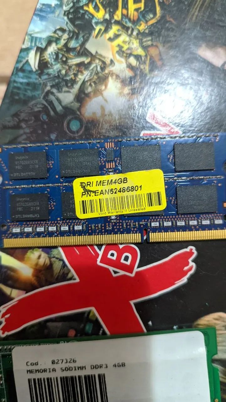 Memórias RAM DDR3 para Notebook - 4 GB cada