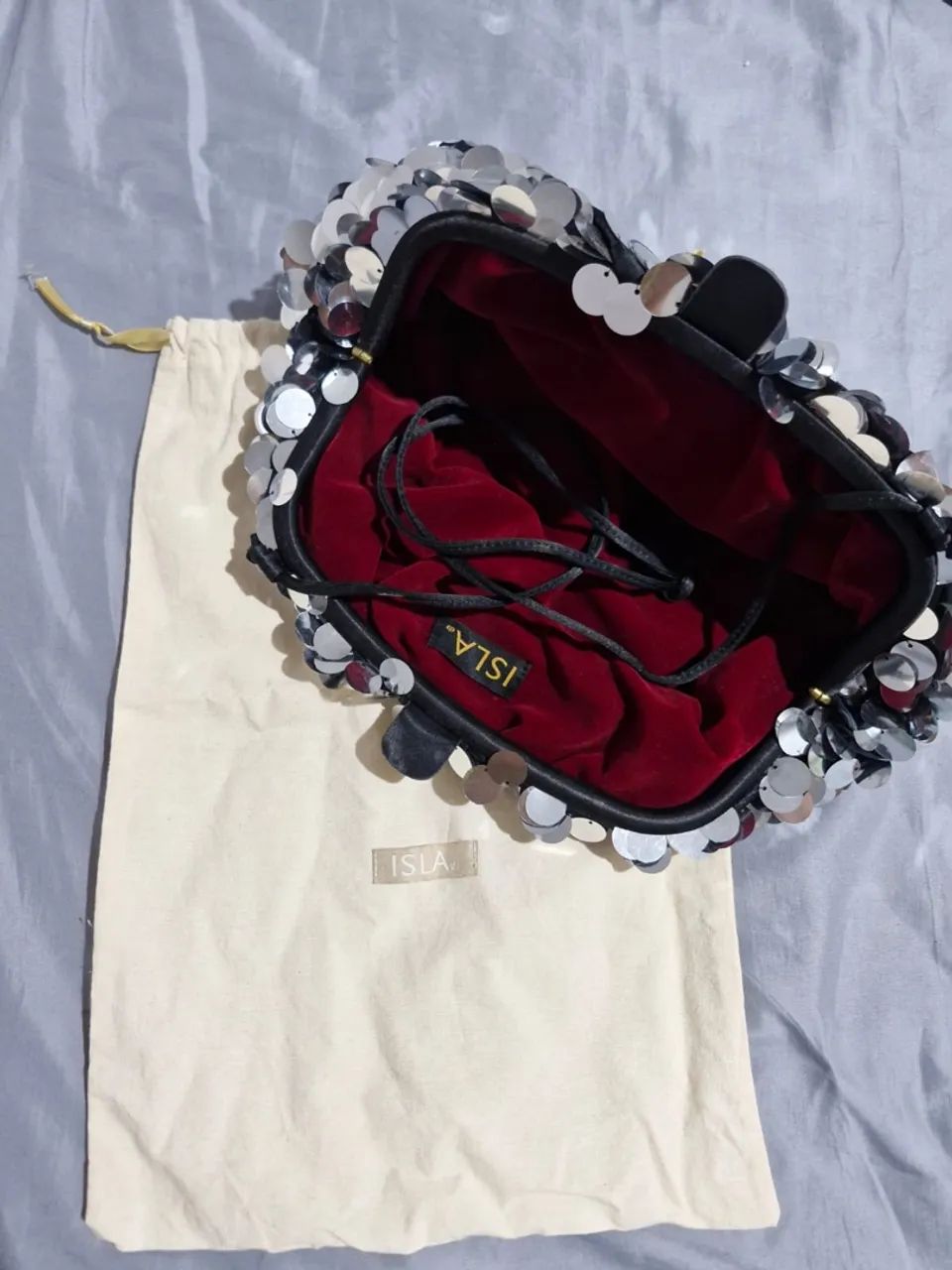 Bolsa Maxi Pouch em Paetês Isla - Foto 2