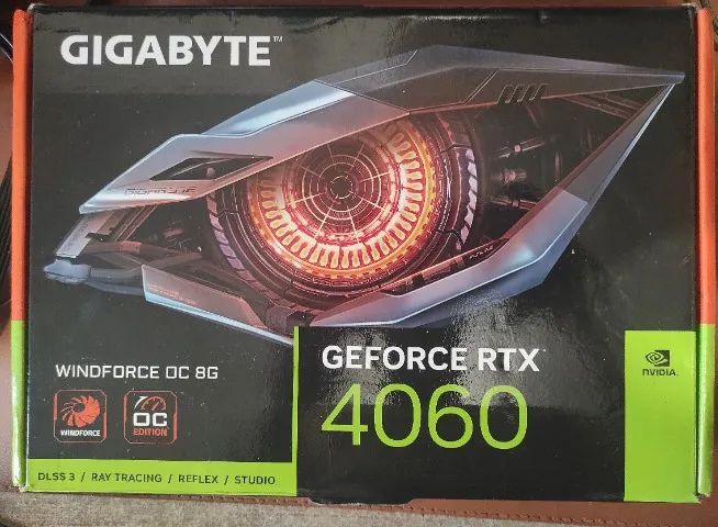 GIGABYTE RTX 4060 WINDFORCE OC 8GB (COM DETALHES)
