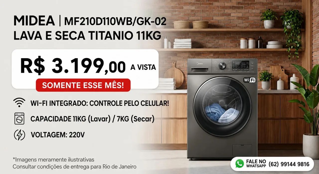 LAVA E SECA MIDEA