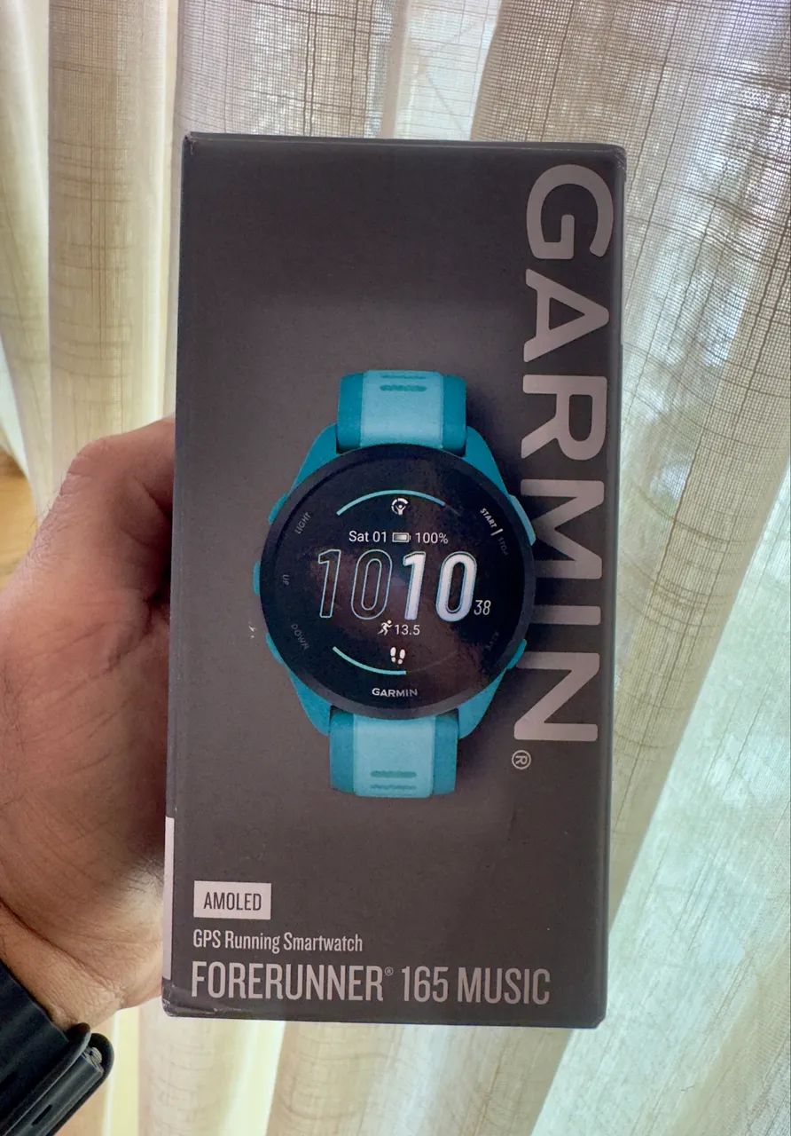 Relógio Garmin Forerunner 165 music azul (Lacrado)