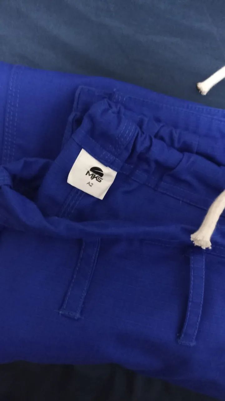 Calça De JIU JITSU A2 RIP STOP AZUL - Foto 3