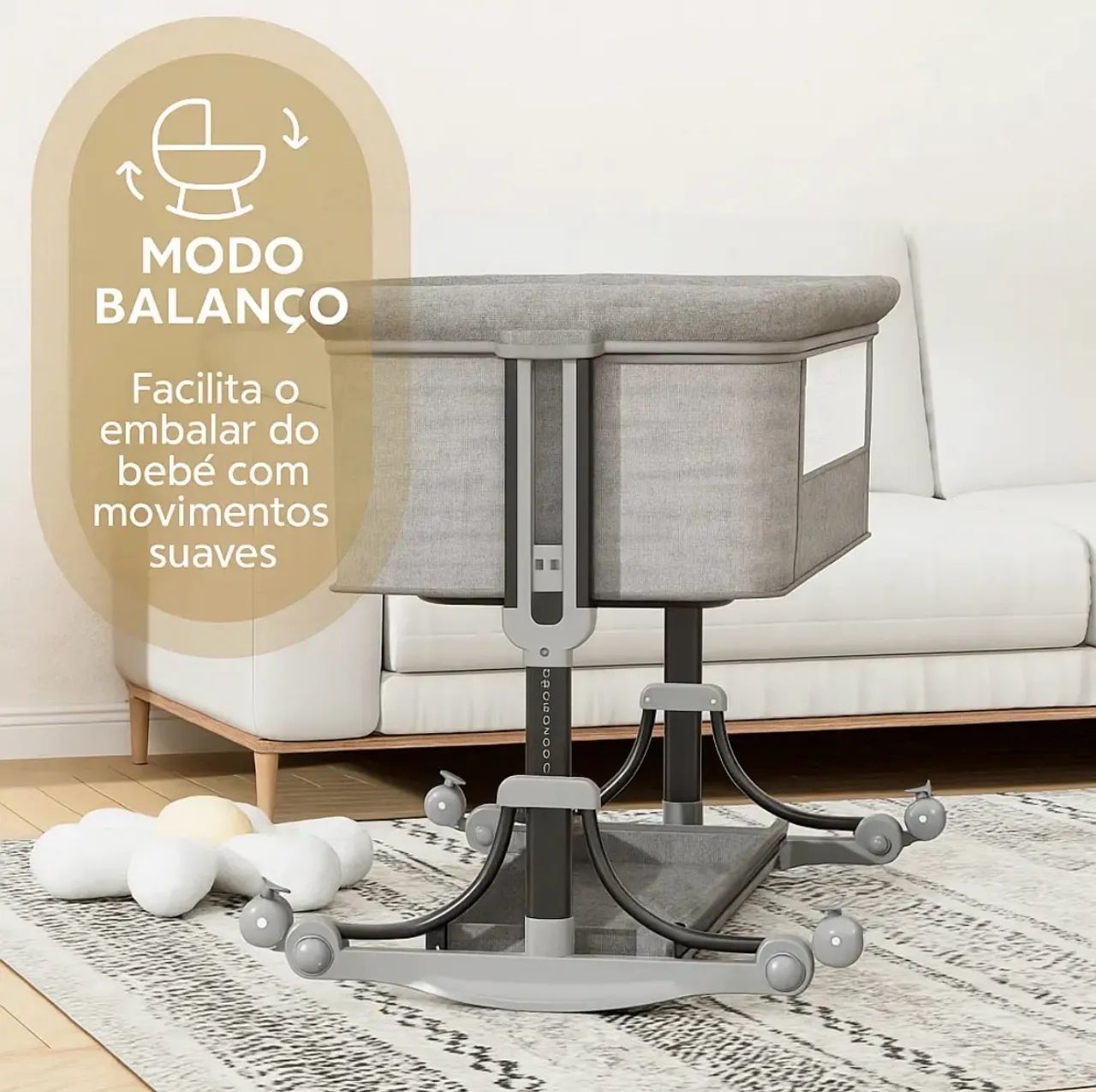 Berço portátil cobed NOVO - Foto 5