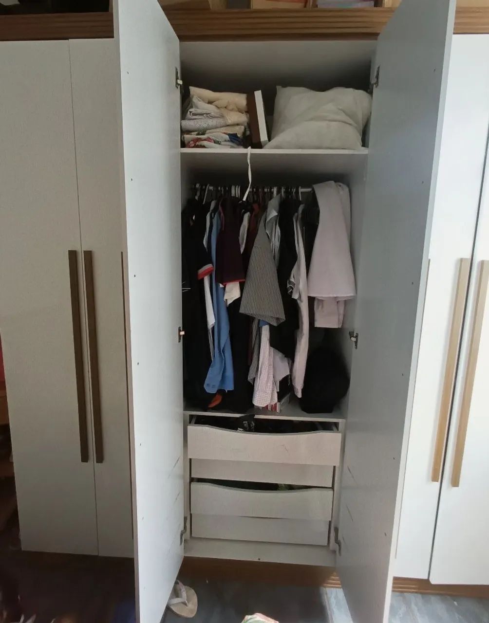 Guarda roupa MDF e madeira - Foto 3