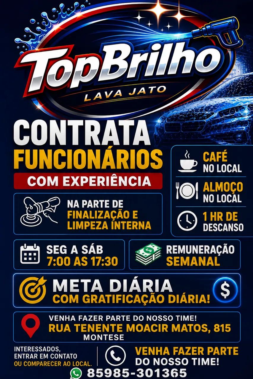 Vaga para lava jato 