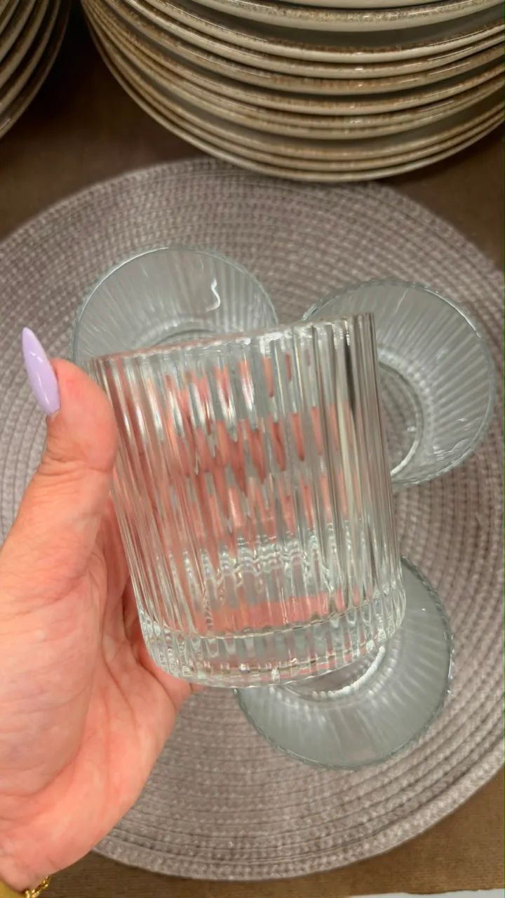 Jogo 4 copos 340 ml (estilo whisky)