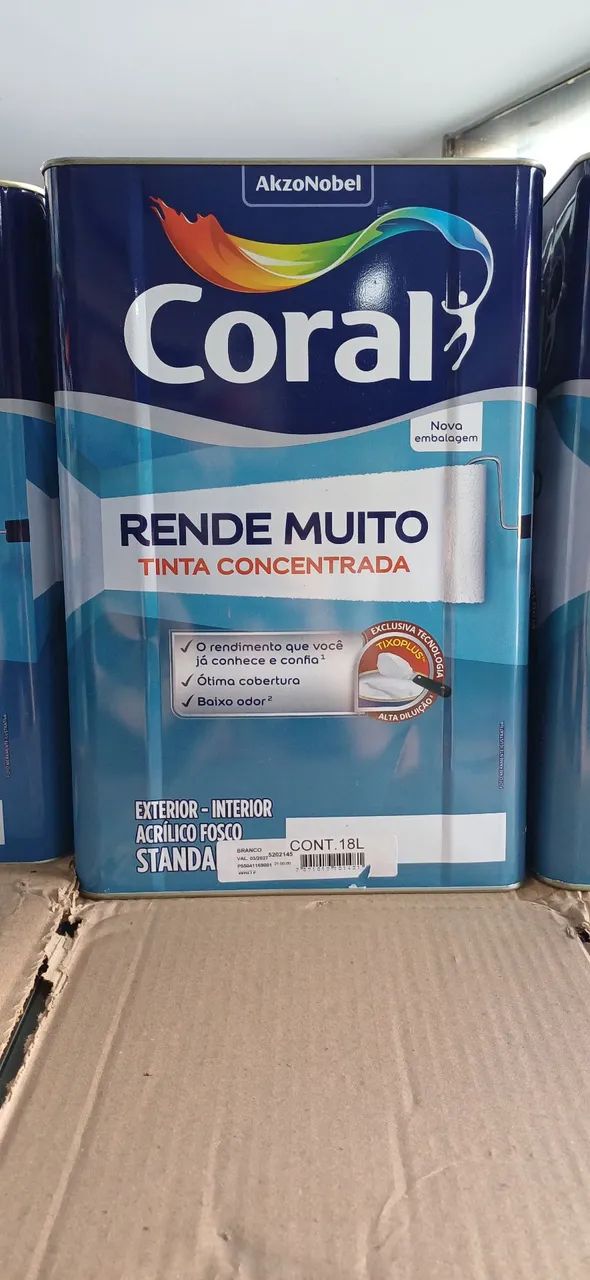 Lata de Tinta Coral Rende Muito 18 litros 