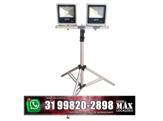 Locação e aluguel de refletores led com tripé para iluminação em geral - Foto 3