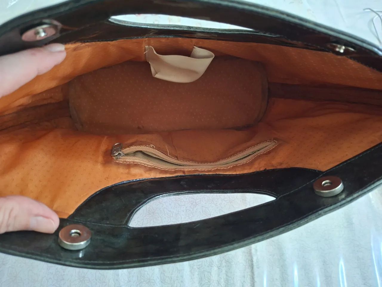 Bolsa de palha com feche de pressão - Foto 2