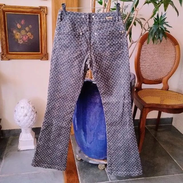 Calça de Sarja Flare Estampada da Animale - Foto 3