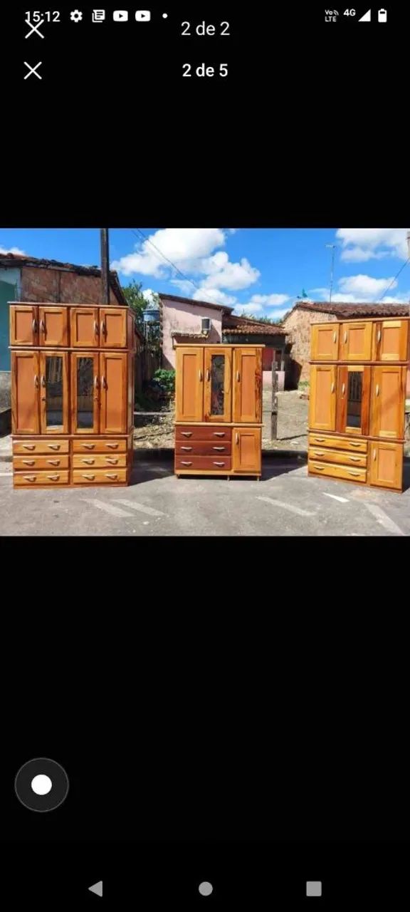 Guarda roupa madeira  - Foto 3
