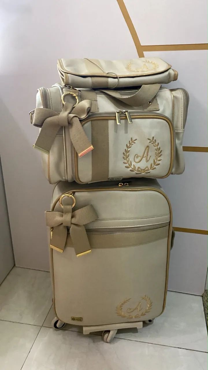 Bolsa e mala maternidade Chita de luxo - Foto 3