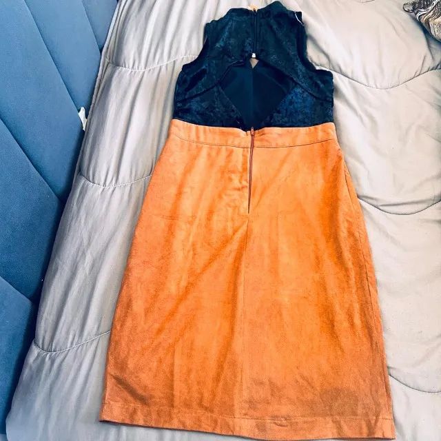 Vestido camurça novo - Desapego - Foto 2