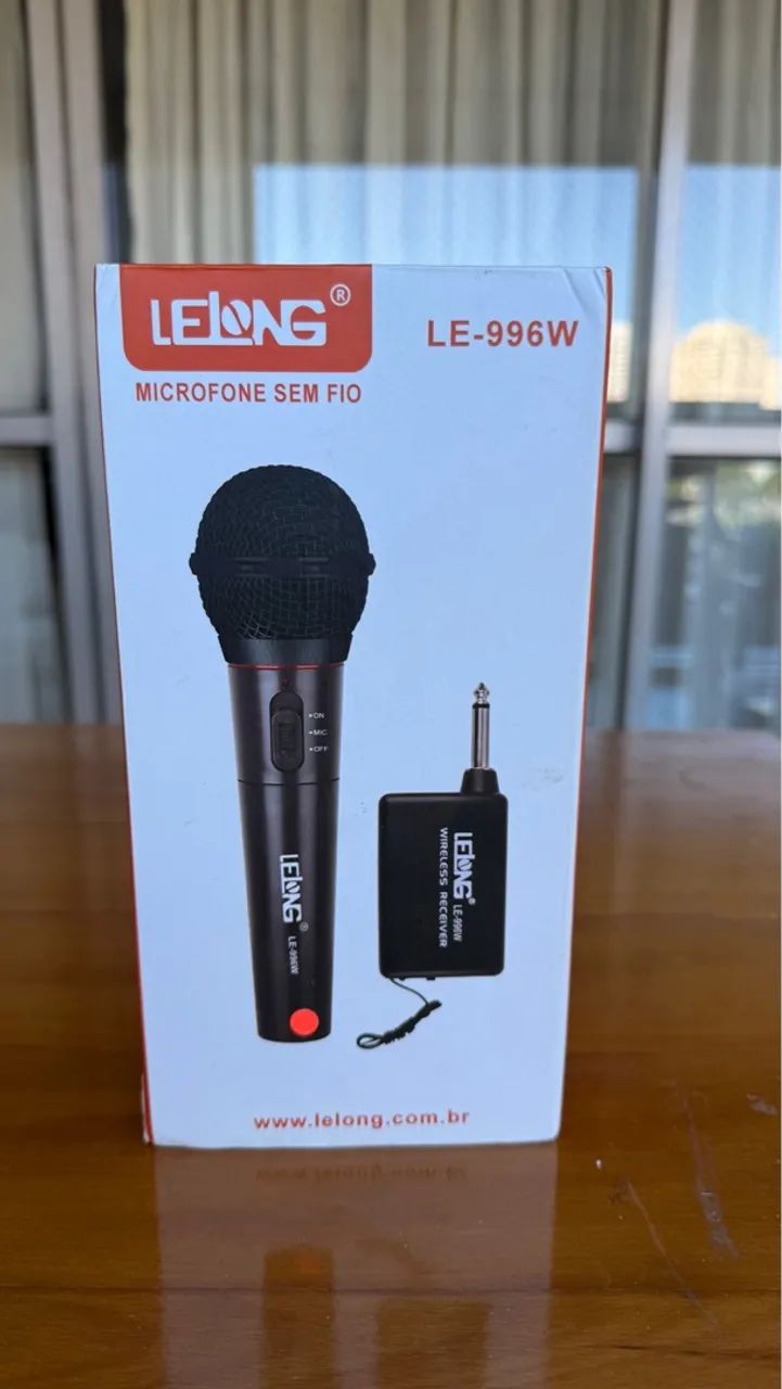 Microfone sem fio lelong LE-996w 
