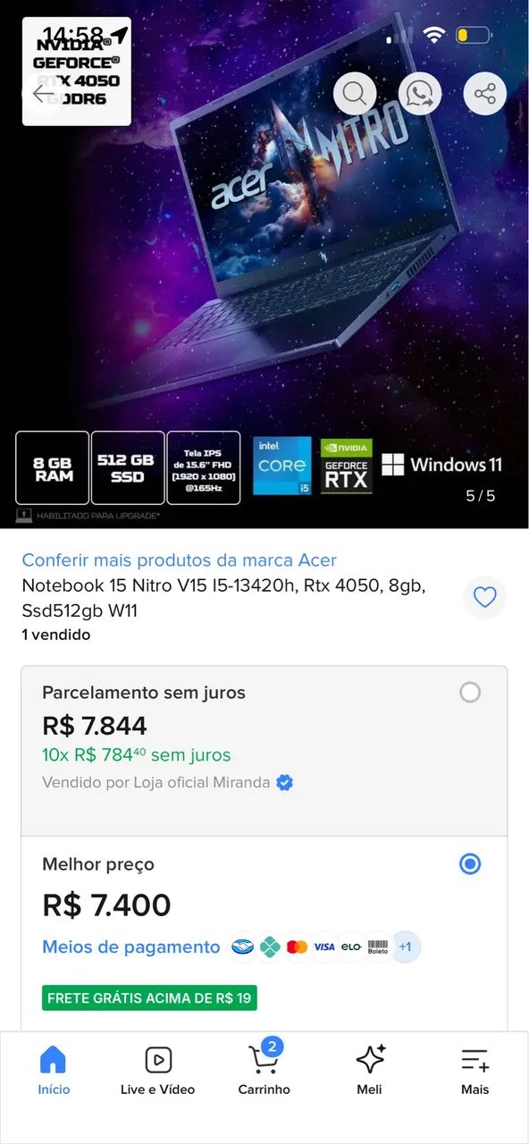 Vendo notebook novo - Foto 5