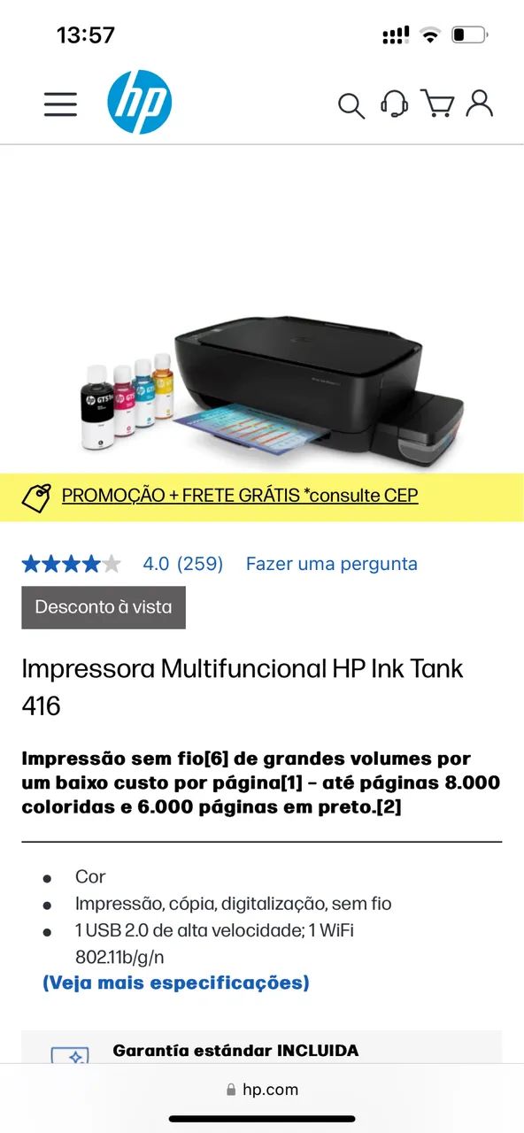 Impressora HP - Foto 2
