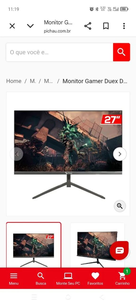 Monitor led ruim para peças  - Foto 2